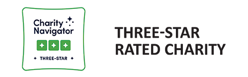 Charity Navigator Three Star Rated